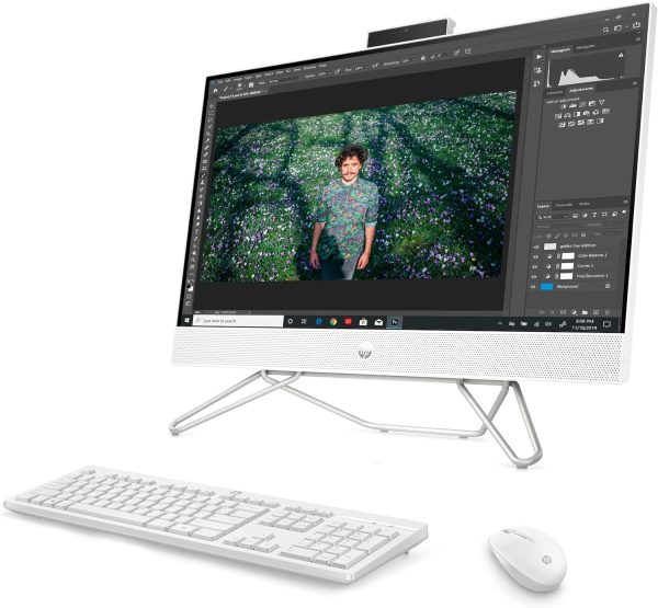 HP ProOne 245 23.8 inch G10 All-in-One Desktop PC
23.8" FHD LED UWVA 250N Anti-Glare (1920 x 1080, 1.78 (16:9), AMD Ryzen 3 7320U (2.40 GHz, up to 4.10 GHz, 4 cores) with AMD Radeon™ Graphics, Windows® 11 Home Standard Single Language, 256GB M.2 PCIe NVMe 2280 Value 4X4 SSD, 8GB 6400MHz LPDDR5 (Soldada), Realtek Wi-Fi 6 8852BE (2x2) and Bluetooth® 5.3 Wireless Technology, 5MP Camera, Garantia 1 año, Teclado y Mouse USB - Image 6