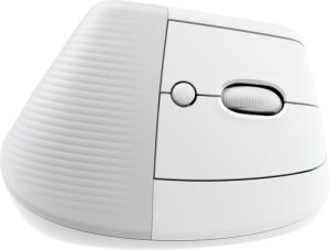 Logitech Lift Mouse - Frecuencia Bluetooth/Radio - USB - Óptico - 6 Botón(es) - Blanco - 1 Solamente - Inalámbrico - 4000 dpi - Rueda de desplazamiento - Pequeńo/Mediano Tamaño de la mano/palma - Diestro