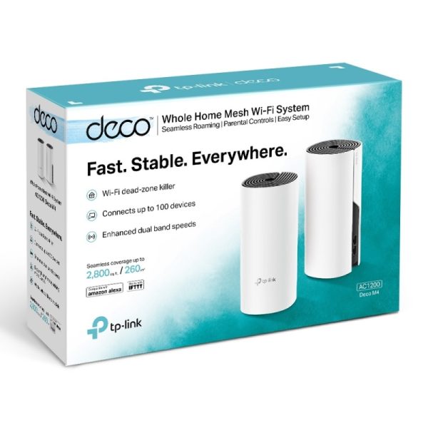 TP-Link solución para hogar Inteligente wifi Mesh DECO M4 de 2 piezas AC1200 - Image 2