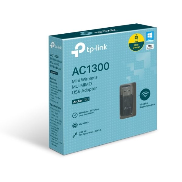 TP-Link mini Adaptador USB mini Inalámbrico MU-MIMO AC1300 - Image 2