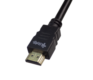 Cable HDMI 1.4 macho a macho Stylos, 2 metros, negro
