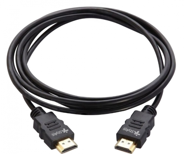 Cable HDMI 1.4 macho a macho Stylos, 2 metros, negro - Image 3