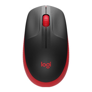 MOUSE INALAMBRICO M190 AMBIDIESTRO DE TAMAÑO REGULAR COLOR ROJO