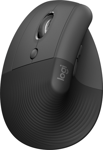 Logitech Lift Mouse - Frecuencia Bluetooth/Radio - USB - Óptico - 6 Botón(es) - Grafito - Inalámbrico - 4000 dpi - Rueda de desplazamiento - Pequeńo/Mediano Tamaño de la mano/palma - Zurdo - Image 3