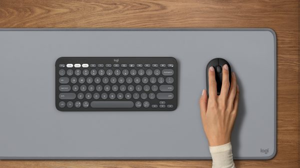 Logitech Pebble 2 M350S Mouse - Bluetooth - USB - Óptico - Grafito - Inalámbrico - 10m - 4000 dpi - Rueda de desplazamiento - Simétrico - 1 x AA Battery Supported