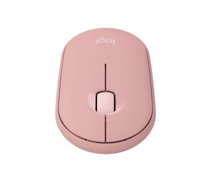 Logitech Pebble M350S Mouse - Bluetooth - USB - Óptico - 3 Botón(es) - Rosa - Inalámbrico - 10m - 4000 dpi - Rueda de desplazamiento - Simétrico - 1 x AA Battery Supported