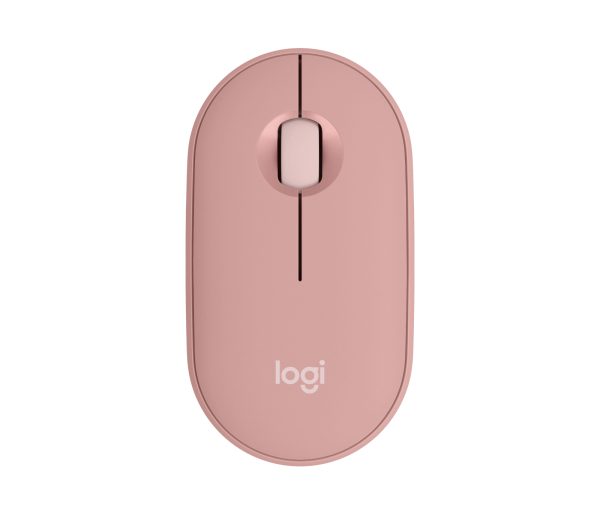 Logitech Pebble M350S Mouse - Bluetooth - USB - Óptico - 3 Botón(es) - Rosa - Inalámbrico - 10m - 4000 dpi - Rueda de desplazamiento - Simétrico - 1 x AA Battery Supported - Image 2