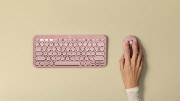 Logitech Pebble M350S Mouse - Bluetooth - USB - Óptico - 3 Botón(es) - Rosa - Inalámbrico - 10m - 4000 dpi - Rueda de desplazamiento - Simétrico - 1 x AA Battery Supported - Image 3