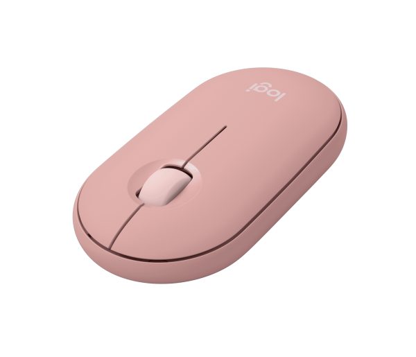 Logitech Pebble M350S Mouse - Bluetooth - USB - Óptico - 3 Botón(es) - Rosa - Inalámbrico - 10m - 4000 dpi - Rueda de desplazamiento - Simétrico - 1 x AA Battery Supported - Image 4