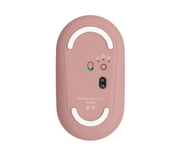 Logitech Pebble M350S Mouse - Bluetooth - USB - Óptico - 3 Botón(es) - Rosa - Inalámbrico - 10m - 4000 dpi - Rueda de desplazamiento - Simétrico - 1 x AA Battery Supported - Image 7