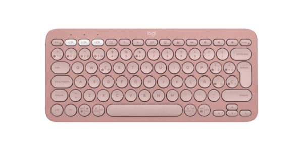 TECLADO LOGITECH INALAMBRICO PEBBLE K380S ROSA - Image 3