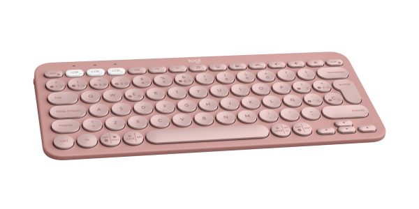 TECLADO LOGITECH INALAMBRICO PEBBLE K380S ROSA - Image 6