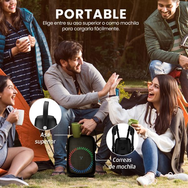 Vorago Bocina KSP-455, Bluetooth, Inalámbrico, Negro - Image 2