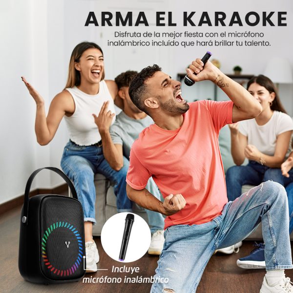 Vorago Bocina KSP-455, Bluetooth, Inalámbrico, Negro - Image 3