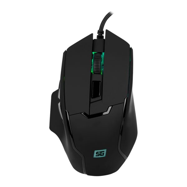 Vorago MO-504 Ratón de juego - USB - Óptico - 6 Botón(es) - Negro - Cable - 6400 dpi