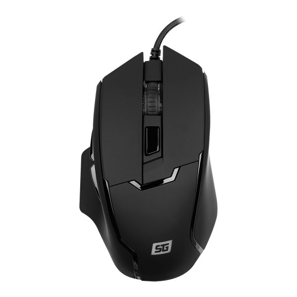 Vorago MO-504 Ratón de juego - USB - Óptico - 6 Botón(es) - Negro - Cable - 6400 dpi - Image 2