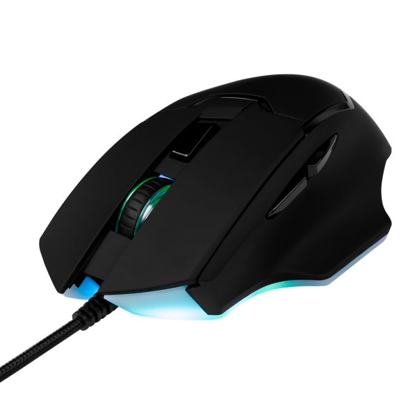 Vorago MO-504 Ratón de juego - USB - Óptico - 6 Botón(es) - Negro - Cable - 6400 dpi - Image 3