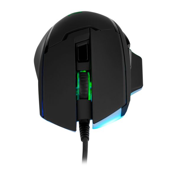 Vorago MO-504 Ratón de juego - USB - Óptico - 6 Botón(es) - Negro - Cable - 6400 dpi - Image 5