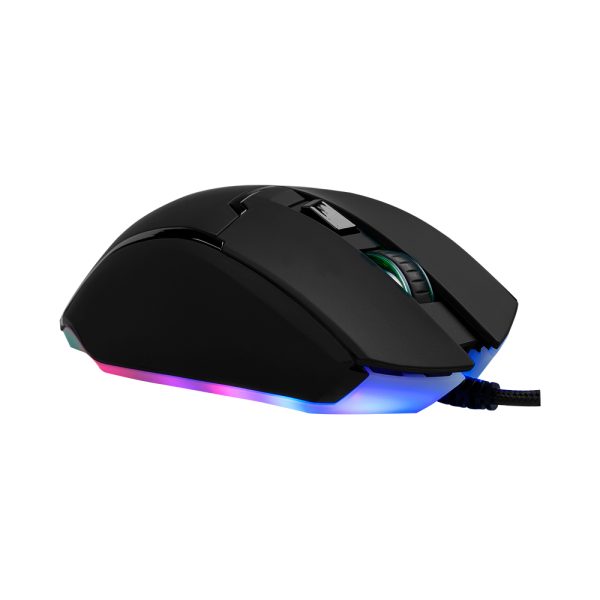 Vorago MO-504 Ratón de juego - USB - Óptico - 6 Botón(es) - Negro - Cable - 6400 dpi - Image 7