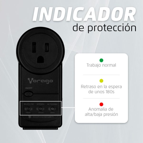 PROTECTOR DE VOLTAJE VORAGO AVR -300 RJ45/RJ11 PORTATIL 900 JOULES - Image 7