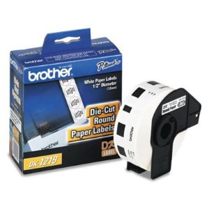 Brother Cinta para etiquetas - 12.70mm Longitud - Térmica - Blanco - 1200 / Rollo - 1 Rollo
