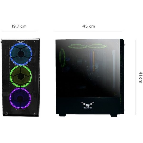 Gabinete Naceb Hydra Cristal Templad RGB Full Tower ATX USB 3.0 - Image 3
