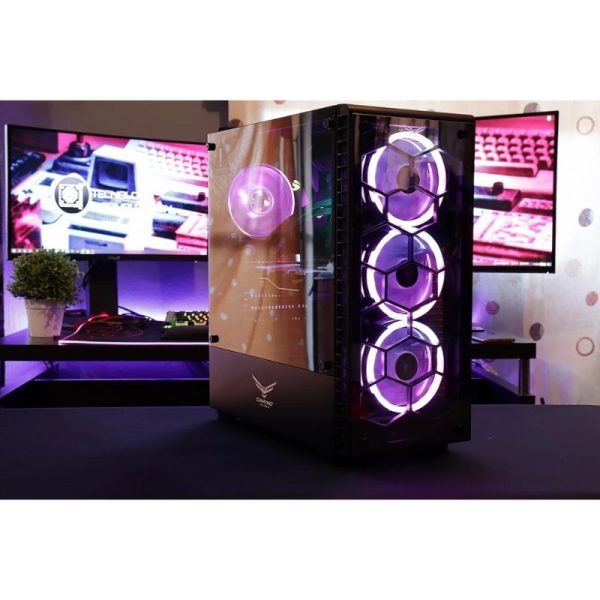 Gabinete Naceb Hydra Cristal Templad RGB Full Tower ATX USB 3.0 - Image 7