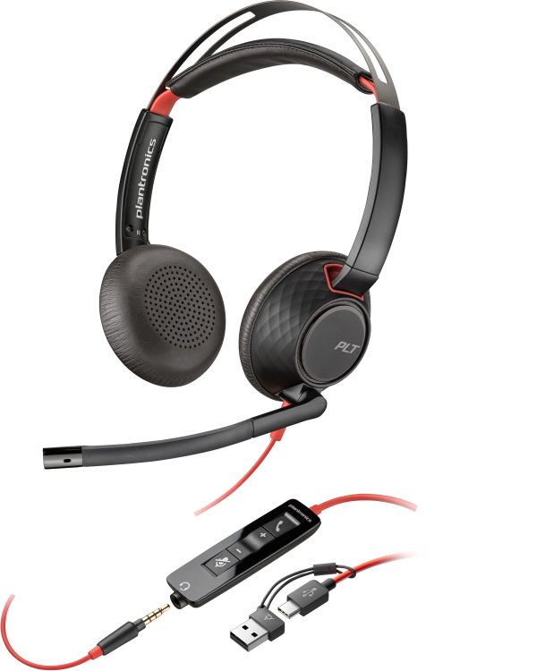 Poly Audífonos con Micrófono BlackWire 5220, Alámbrico, 2 Metros, Negro - Image 7