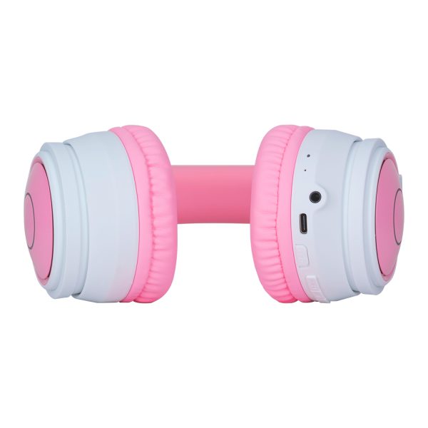 Vorago Audífonos con Micrófono RGB HPB-300-K, Bluetooth/3.5m, Inalámbrico, Rosa/Blanco - Image 6