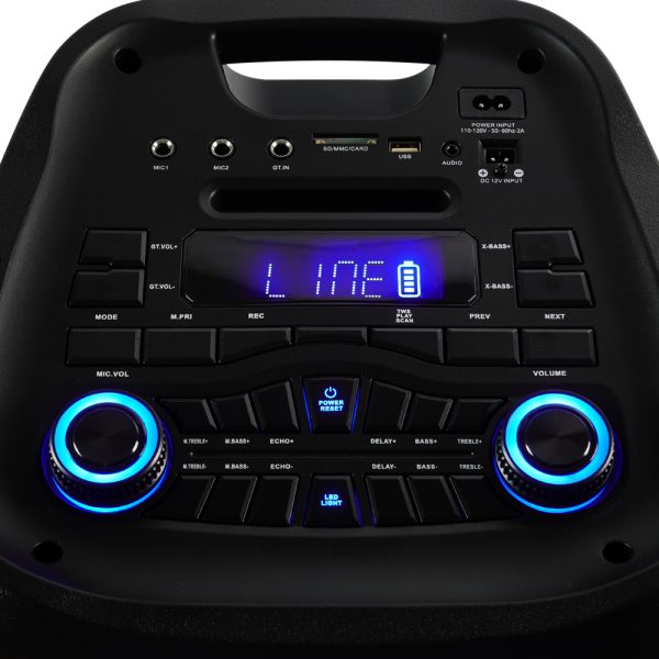 Vorago KSP-600 Bluetooth Sistema de Altavoces - 80W RMS - Negro - Batería Recargable - USB - Image 6