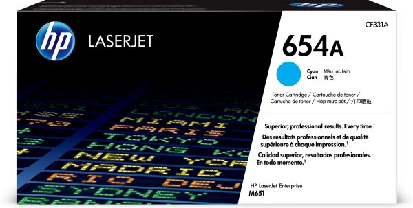 HP 654A CYAN LASERJET
