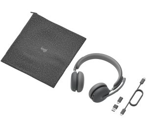 Logitech Audífonos con Micrófono 981-001310, Bluetooth, Alámbrico/Inalámbrico, USB-C, Gris