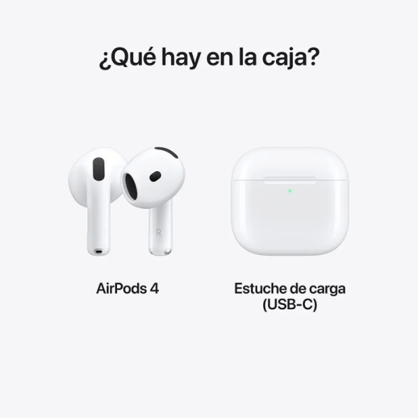 Auricular Apple AirPods 4 True Wireless Auricular Estéreo - Blanco - Siri - Binaural - Intrauditivo - Bluetooth AIRPODS 4 - Image 8