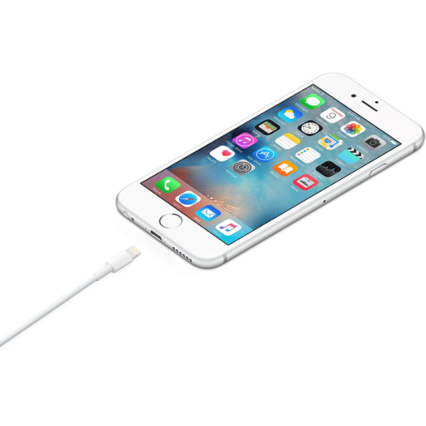 Apple 1m Lightning/USB Cable de transferencia de datos - Cable for Computador, Adaptador de alimentación, Enchufe de pared, iPhone, iPad Air, iPad mini, iPad Pro, MacBook Air, MacBook Pro, Mac mini, Mac Pro - Blanco LIGHTNING TO USB CABLE 1M - Image 2