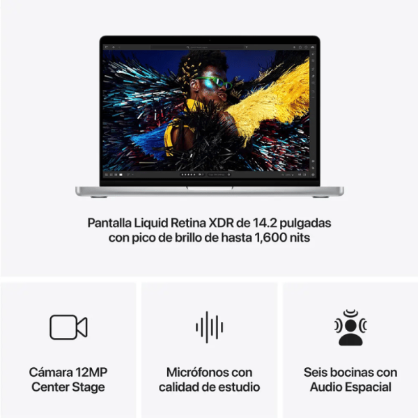 MB PRO 14IN  M4 10 CPU Y 10 GPU 16GB 512GB SSD  PLATA - Image 6