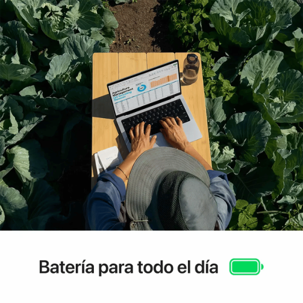 Portátil - Apple MacBook Pro MW2U3E/A 36.1cm (14.2") - Apple M4 - 16GB - 512GB SSD - Español Teclado - Negro - Apple M4 Chip - 3024 x 1964 - Apple - Tecnología True Tone, Pantalla Liquid Retina - Cámara Frontal/Cámara Web - 24Horas Duración de pilas - IEEE 802.11ax Wireless LAN Standard MB PRO 14IN  M4 10 CPU Y 10 GPU16GB 512GB SSD Negro Espacial - Image 4