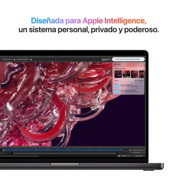 Portátil - Apple MacBook Pro MW2U3E/A 36.1cm (14.2") - Apple M4 - 16GB - 512GB SSD - Español Teclado - Negro - Apple M4 Chip - 3024 x 1964 - Apple - Tecnología True Tone, Pantalla Liquid Retina - Cámara Frontal/Cámara Web - 24Horas Duración de pilas - IEEE 802.11ax Wireless LAN Standard MB PRO 14IN  M4 10 CPU Y 10 GPU16GB 512GB SSD Negro Espacial - Image 5