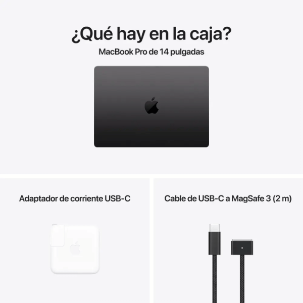 Portátil - Apple MacBook Pro MW2U3E/A 36.1cm (14.2") - Apple M4 - 16GB - 512GB SSD - Español Teclado - Negro - Apple M4 Chip - 3024 x 1964 - Apple - Tecnología True Tone, Pantalla Liquid Retina - Cámara Frontal/Cámara Web - 24Horas Duración de pilas - IEEE 802.11ax Wireless LAN Standard MB PRO 14IN  M4 10 CPU Y 10 GPU16GB 512GB SSD Negro Espacial - Image 8