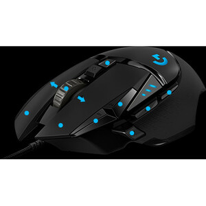 MOUSE G502 HERO PARA JUEGOS DE ALTO DESEMPEÑO MAXIMA PRECISION DE SEGUIMIENTO, ILUMINACION RGB, 11 BOTONES TOTALMENTE PROGRAMABLES, SENSOR HERO 16K - Image 10