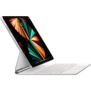 Apple Magic Keyboard para 32.8cm (12.9") Apple iPad Pro (3a generación), iPad Pro (4a generación), iPaz Pro (5ta Generación) Tableta - Blanco  (5A GEN) - BLANCO EN INGLES