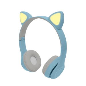 Perfect Choice Audífonos para Niños Catto, Bluetooth, Alámbrico/Inalámbrico, 3.5mm, Azul
