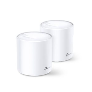 Router TP-Link con Sistema de Red Wi-Fi en Malla DECO X20, 1201Mbit/s, 2.4/5GHz, 4 Antenas Internas - 2 Piezas