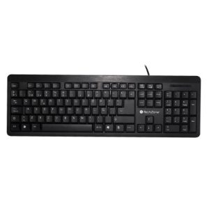 TECLADO ALÁMBRICO TZ16TEC01-ALA USB CABLE 130 CM QWERTY NUMERICO