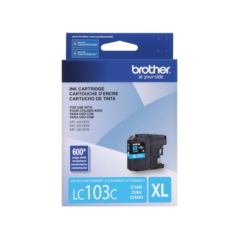 Cartucho Brother LC103C Cian, 600 Páginas