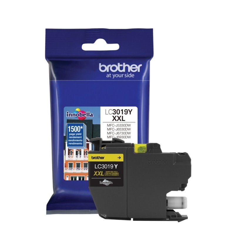 Brother Cartucho de Super Alto Rendimiento LC-3019Y Amarillo, 1500 Páginas