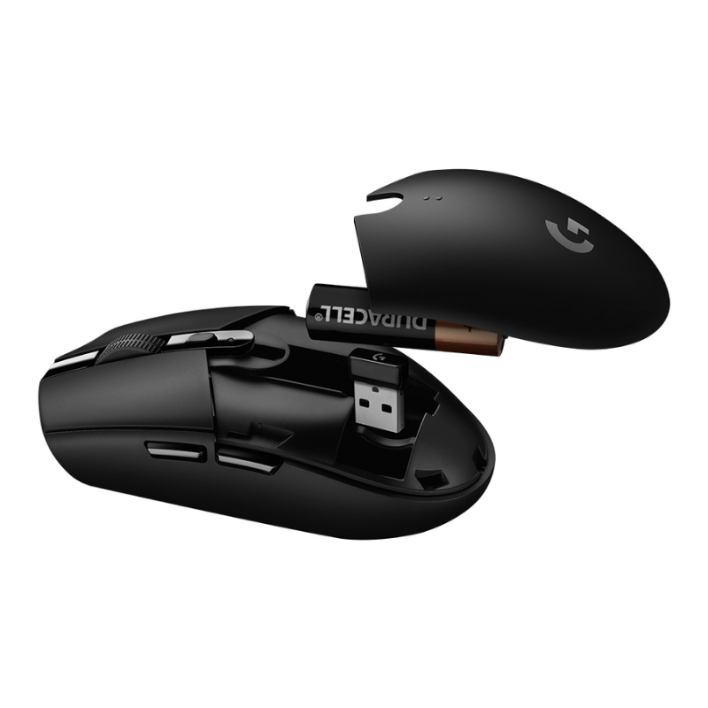 Logitech G305 Ratón de juego - Radiofrecuencia - USB - Óptico - 6 Botón(es) - Negro - Inalámbrico - 12000 dpi - Imagen 7