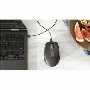 Logitech MX Anywhere 3S Mouse - Bluetooth - USB - Darkfield - Grafito - Inalámbrico - Recargable - 8000 dpi - Rueda de desplazamiento - Imagen 4