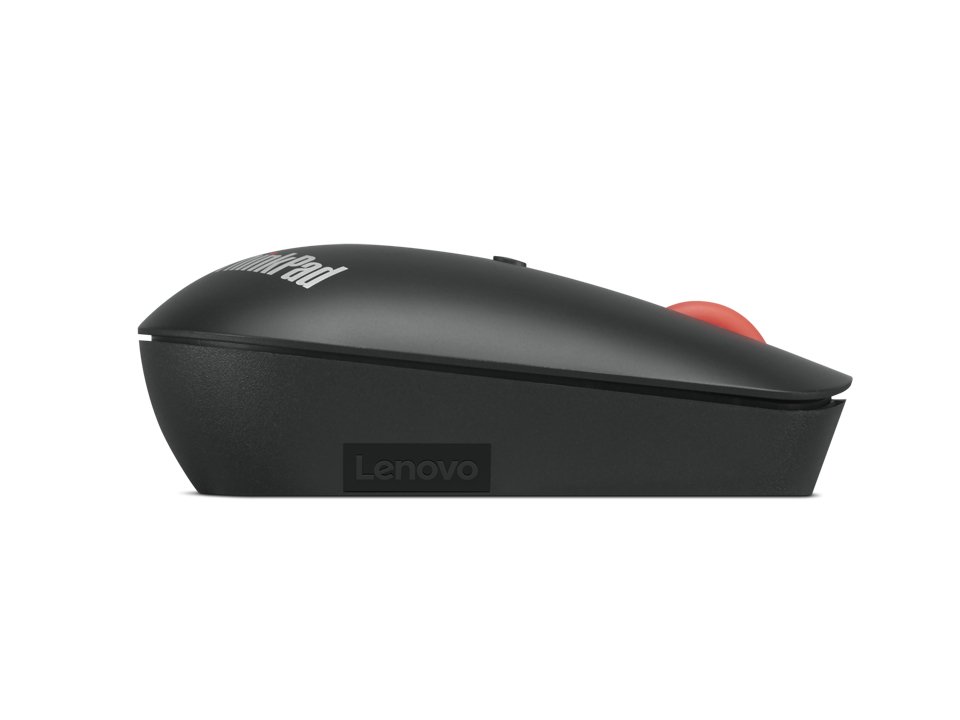 Lenovo ThinkPad Mouse - Radiofrecuencia - USB Tipo C - Óptico Azul - 6 Botón(es) - Negro - Inalámbrico - 2.40GHz - 2400 dpi - Rueda inclinable - Simétrico - Imagen 3