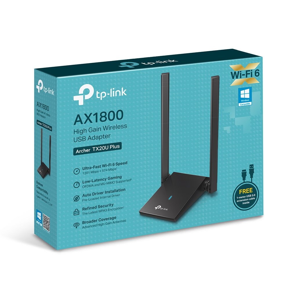 TP-Link Archer TX20U Plus IEEE 802.11ax Banda dual Adaptador Wi-Fi - USB 3.0 - 1.76Gbit/s - 2.40GHz ISM - 5GHz UNII - De Escritorio - Imagen 6