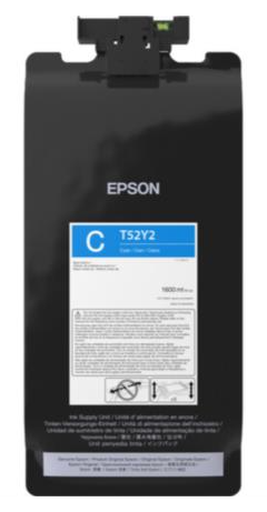 Bolsa de Tinta Epson UltraChrome T52Y220 Cian, 1600ml